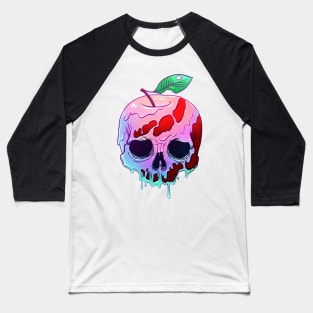 Poison Apple skull Baseball T-Shirt